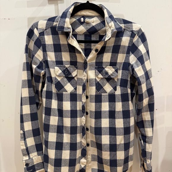 Penfield Tops - Penfield Flannel Navy/White Snall